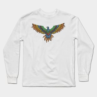 Colored Pencil Phoenix Long Sleeve T-Shirt